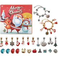 Sonstiges Weihnachts-Countdown-Kalender Armband-Set 24 Tage DIY mit 22 Charm-Perlen 2026
