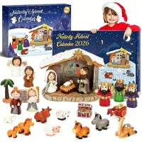 Sonstiges Krippen-Adventskalender 2026 für Kinder – 24 Figuren für die Weihnachtsgeschichte