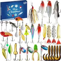 Sonstiges Adventskalender Angeln 2026 Männer 24 Tage Angelköder Set Weihnachtskalender Geschenk