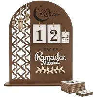 Sonstiges Ramadan Countdown Kalender Holz 2026 30 Tage Adventskalender Dekoration