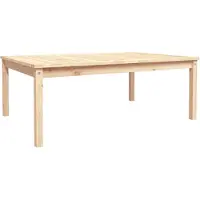 vidaXL Gartentisch 121x82,5x45 cm Massivholz Kiefer