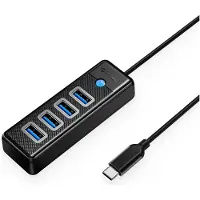 ORICO 4-Port USB-A 3.0 Hub Adapter 5Gbps USB-C Kabel 15cm , schnelles Plug & Play für universelle Gerätekompatibilität