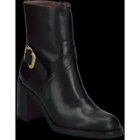 Wonders für Damen. I-9222_5716_5792 Alice Lederstiefeletten schwarz (36), 5 bis 8 cm, Reißverschluss, Lässig