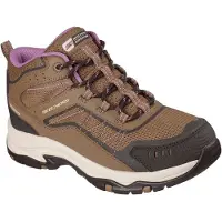 SKECHERS Schnürboots "TREGO-ASHAWAY", Damen, Gr. 38, Textil, braun, Leder, Textil, Schuhe Schnürboots, Outdoorschuh, Schnürschuh, Wanderschuh mit Relaxed Fit-Ausstattung