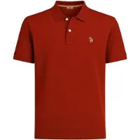 U.s. polo assn. Freizeit-Polo US16147 (Baumwolle) rust rot Herren