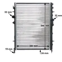 MAHLE ORIGINAL Kühler, Motorkühlung cr515000s für PEUGEOT (DF-PSA)