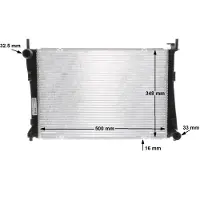 MAHLE ORIGINAL Kühler, Motorkühlung cr1355000s für FORD MAZDA REACH