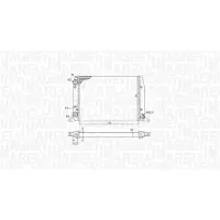 MAGNETI MARELLI Kühler, Motorkühlung 350213188800 für VW-PORSCHE