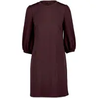 Zero Sweatkleid "Sweatkleid mit 3/4 Arm", Damen, Gr. 44, EURO, braun (chocolate plum), Obermaterial: 49% Polyester Pol. recyc.. 46% Viskose CV. 5% Elasthan EL., Kleider Sweatkleid