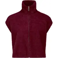 Betty & Co Strickjacke "Strickweste mit Reißverschluss", Damen, Gr. 42, braun (fall burgundy), Obermaterial: 65% Polyamid PA. 19% Baumwolle CO. 16% Polyacryl PAN., Strickjacken Strickjacke