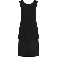 Soaked in luxury Midikleid "Damen Kleid SLDimitra", Damen, Gr. XL, N-Gr, schwarz, Obermaterial: 78% Polyester PES. 18% Viskose CV. 4% Elasthan EL., Kleider Midikleid
