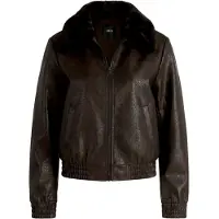 Zero Jackenblazer "Damen mit Kunstfellkragen" Material