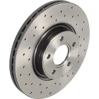 Brembo Bremsscheibe 09.9468.1X, vorne, gelocht, belüftet, perforiert, 1 Stück