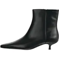 Calvin Klein "KITTEN HEEL ANKLE BOOT LTH" Abend-Stiefelette, Festtagsschuh in spitzer Form