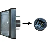 VAN WEZEL Kennzeichenleuchte 1650940 rechts für FIAT