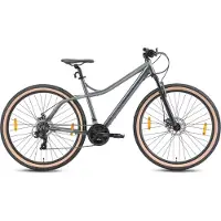 Bikestar Hardtail Aluminium Mountainbike 29 Zoll, 21 Gang Shimano Schaltung mit Scheibenbremse | 18 Zoll Rahmen MTB Erwachsenen- und Jugendfahrrad | Schwarz & Grau