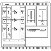 Hager ZAW102AH1 Wandler- und Messschrank, universN, bis 250 A, TN-S Netz, HanseWerk/Stw.Schwerin