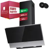 Levivo A+++ 400 m³/h Kopffreie Dunstabzugshaube 60cm Umluft & Abluft