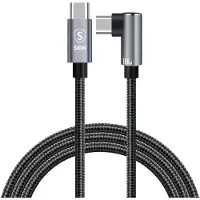 Sign USB-C-zu-USB-C-Kabel 2 m, 100 W - Schwarz