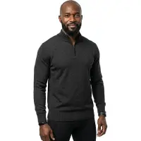 Smartwool - Sparwood 1/4 Zip Sweater - Fleecepullover Gr M schwarz