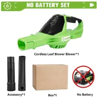 StarTech.com Elektrischer Laubbläser - Turbobläser - 5500 W - Bürstenloser Motor - 5 Geschwindigkeiten - Akkubetrieben - Ohne Akku