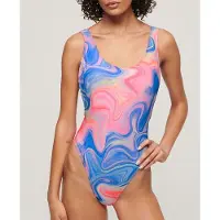 Superdry Print Scoop Back Badeanzug