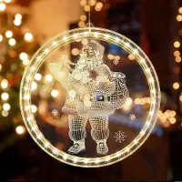 Generisch Weihnachtsbeleuchtung Warm Weiß 3D Hängende Wanddekoration für Innen und Außen