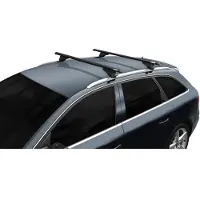 Menabo Tiger Black XL | Dachträger Audi - A3 (8VA) Sportback 2008-2012 - Aluminium - Länge 135 cm - Tragkraft 75 kg - 2er-Pack