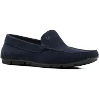 Schuhe24 Alberto Gozzi Herren Mokassins AG6041-26113BLU Farbe: Blau Größe: 43