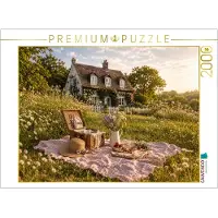 CALVENDO Puzzle Summer Picnic on the Lawn | 2000 pieces, finished size 35.4 × 26.4 in (90 × 67 cm) | Photo puzzle for happy hours