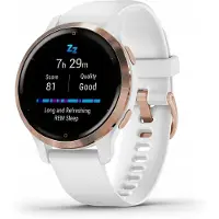 Garmin Sportuhr Venu 2S Weiß-GPS AMOLED 25 Modi 10 Tage Akku 010-02429-13