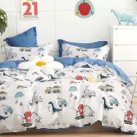 Markenlos Bettwäsche Set Dinosaurier 135 x 200 cm - 2-teilig