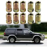 OEM Gelochte Stahlrohrfittings M10x1.0 - 10 Stücke - Für 3/16 Zoll Rohrleitung geeignet - Gepanzert - Wetterfest - Für Fahrzeuge/Vorfuhrwerke - Metallrohrfittings