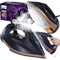 Philips Dampfbügeleisen Azur 7500 Series 3200W Handgerät Steam Glide 260G 300Ml