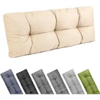 Garronda 120x45 cm Rückenkissen 12 cm wasserabweisend UV- & Wasserfest Palettensofa GD-0252 Cappuccino
