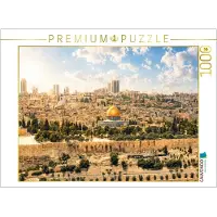 CALVENDO Puzzle Jerusalem Blick vom Ölberg | 1000 Teile Lege-Größe 64 × 48 cm Foto-Puzzle für glückliche Stunden