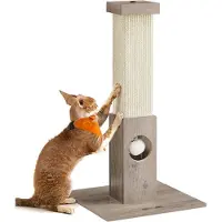 BellaFurn Kratzbaum für Katzen – Kletterturm – Sisalseil – Spanplatte – 38 x 38 x 73 cm