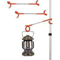 OEM Campinghaak S-vormig - Multifunktionelle Außenhaak - Universelle Stangenhalterung - Für Draußen - Geeignet für Stangen 10-32 mm - Stabile Befestigung