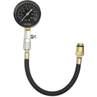 OEM Handbediende Druckprüfgerät 0-300 PSI - Motorzylindendruckmesser - Prüfgerät für Werkzeug - Metalldraht 14/18 mm - Einfaches Handling - Mit Luftventil und Rückschaltknopf - Druckmesser