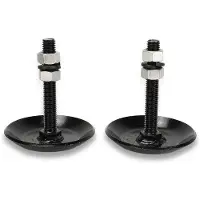 OEM ATV/UTV-Skisatzset - 2-teilig - Stahl - Dauerhaft - Glanzend schwarz lackiert - Schneeketten