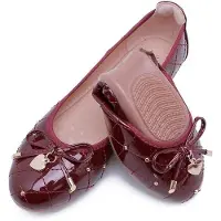 OEM Flats für Frauen, Maß 37-41, elegante Pumps mit V-förmigen Zehen und Blumenmuster.
