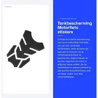 OEM Universal- Tankabdeckung 4-teilig - Selbstklebend - UV-Lackierung - Schutz vor Rissen/Stößen - Maße 220 x 155 mm - Tankabdeckungssticker