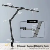 StarTech.com Schreibtischlampe - Faltbare LED-Lampe - 24 W - 5 Farbtemperaturen - 5 Helligkeitsstufen - Speicherfunktion - 45°-Winkel - Touchbedienung