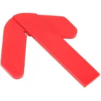 OEM Kunststof Cirkelmeetinstrument Middenzoeker - Lichtgewicht Draagbaar - Rood - Voor Hobbyisten