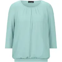 Goldner Kurzarmbluse "Chiffon-Shirt mit 3/4-Arm, Rundhals" keine/nicht relevant