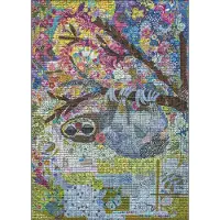 Heye Puzzle Sewn Sloth, 1000 Teile, 1000 Stück(e), Kunst