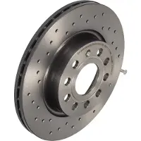 Brembo Bremsscheibe 09.9167.1X, vorne, gelocht, belüftet, perforiert, 1 Stück