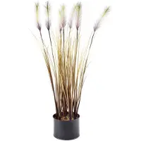 Mondex Künstliche Blume aus Kunststoff für Dekoration, braun, 12,5 cm Durchmesser, 65 cm Höhe