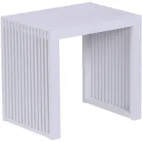 Relaxdays Sitzbank, Bambus, moderne Küchenbank, Umkleidebank Flur, Bad & Schlafzimmer, HBT: 43x45x33 cm, Schuhbank, weiß
