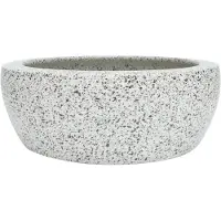 vidaXL Aufsatzwaschbecken Grau Rund Ø41x14 cm Keramik
